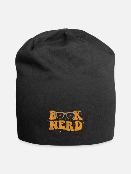 Book Nerd - Jersey Beanie - black - Front