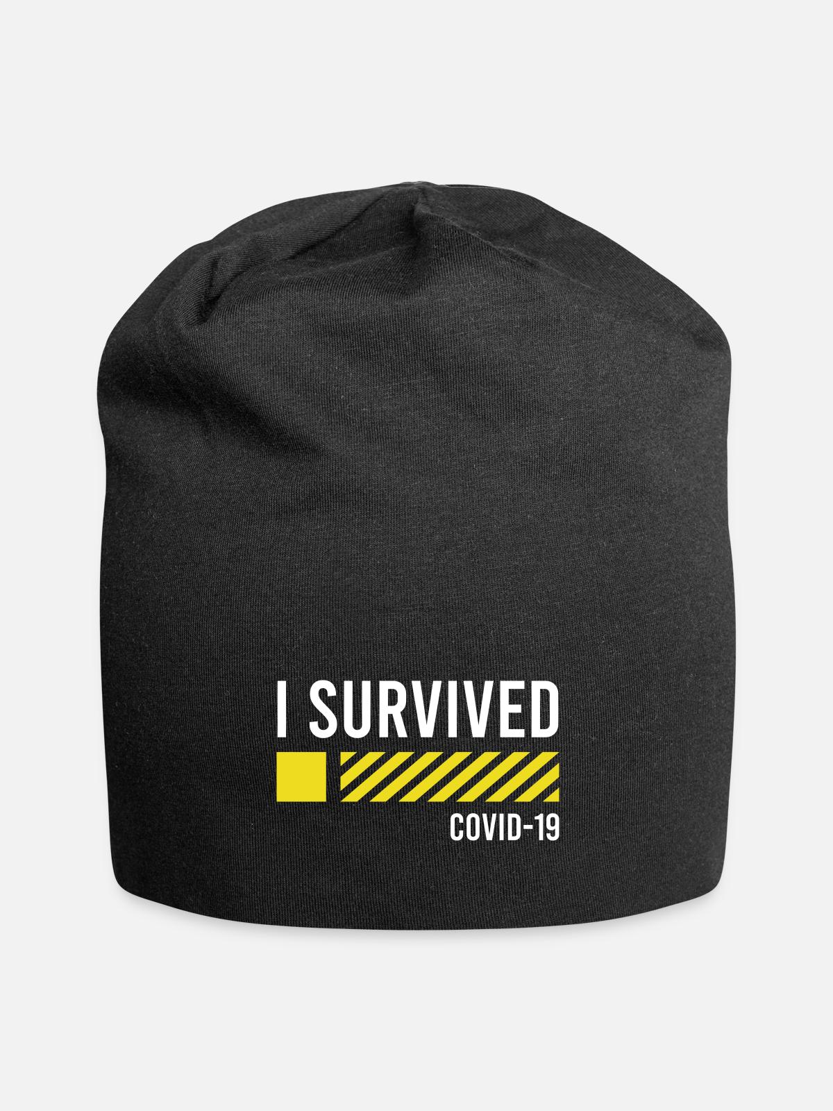 I Survived - Jersey Beanie - black - Front