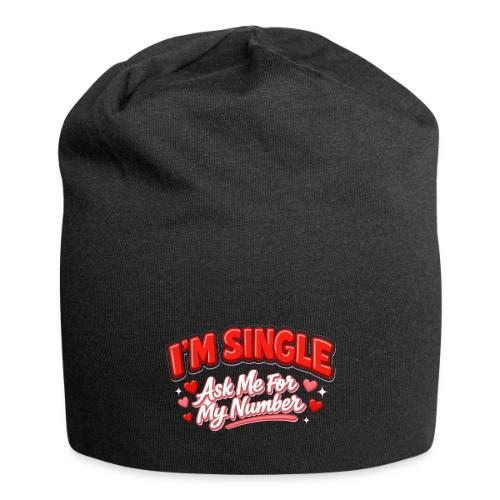 I’m Single Retro Bubble - Jersey Beanie