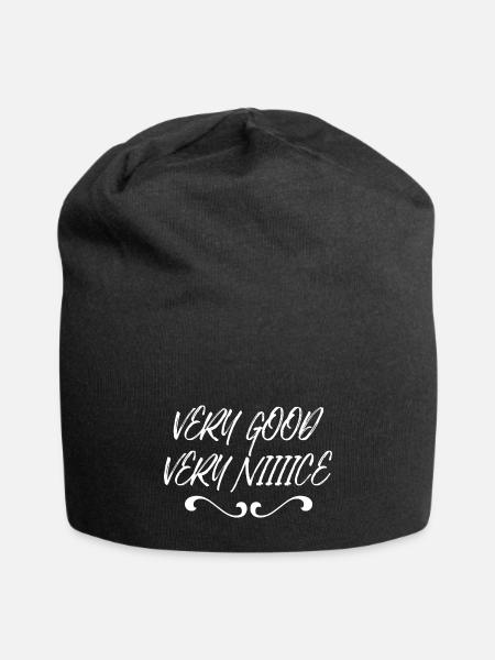 Very good very nice - Jersey Beanie - black - Front