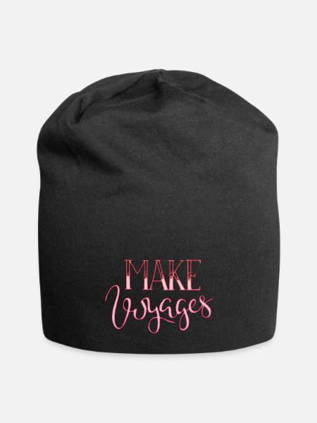 make voyages - Jersey Beanie - black - Front