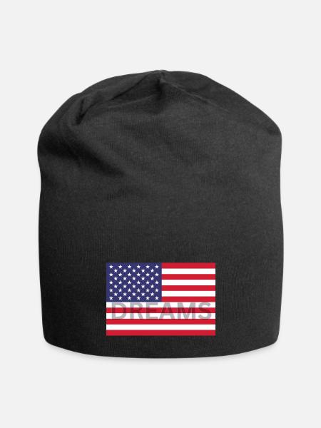 AMERICAN FLAG: AMERICAN DREAM - Jersey Beanie - black