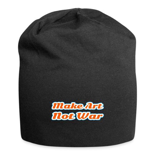 Make Art Not War — Peaceful Creativity Script - Jersey Beanie
