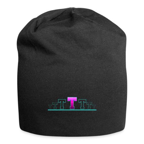 Letter T – Capital Varsity Alphabet Monogram - Jersey Beanie