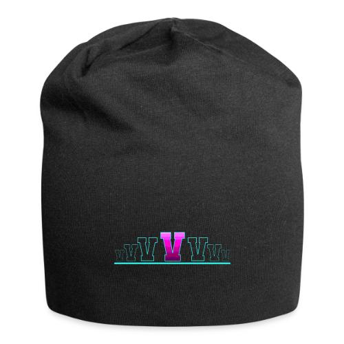 Letter V – Capital Varsity Alphabet Monogram - Jersey Beanie