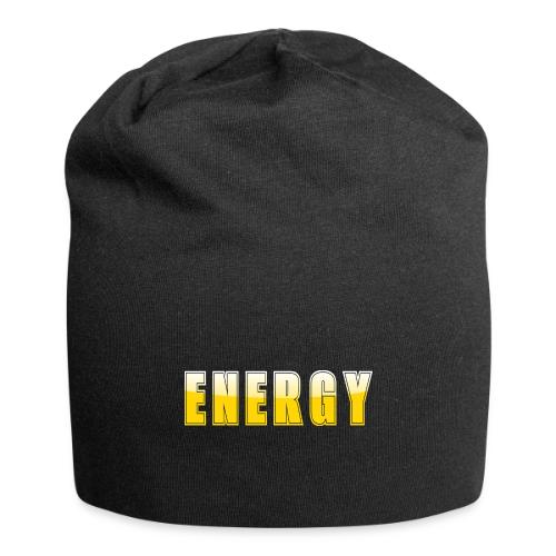 ENERGY Electric Yellow Power Word Design - Jersey Beanie
