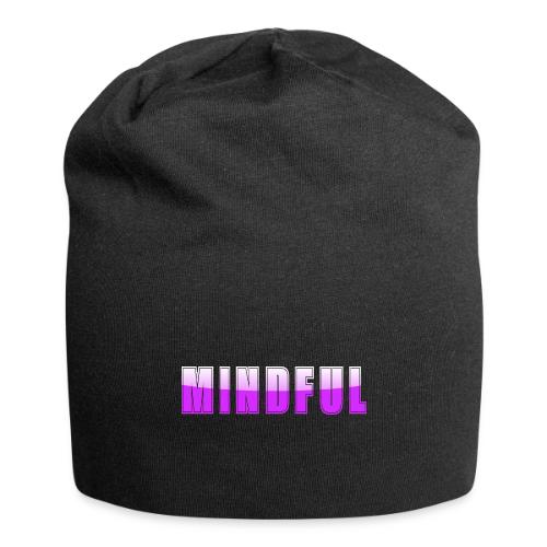 Mindful Typography Minimalist Design - Jersey Beanie