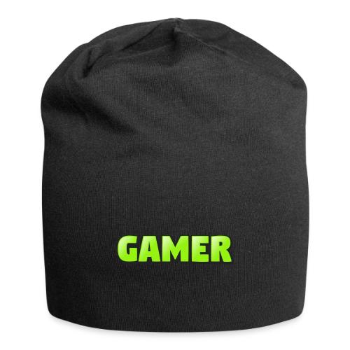 Gamer Neon Green Gaming Logo Design - Jersey Beanie