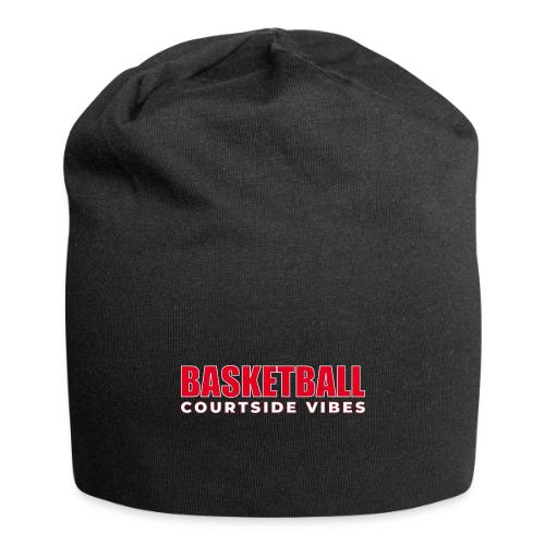 Courtside Vibes Basketball Typography Design - Jersey Beanie