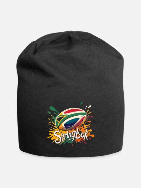 springbok rug - Jersey Beanie - black - Front