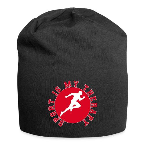Sport Is My Therapy – Running Motivation Badge - Jersey Beanie