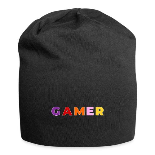 Multicolor GAMER Typography Design - Jersey Beanie