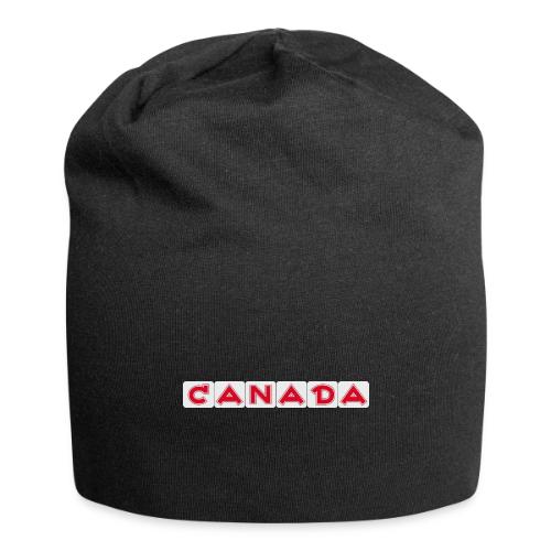 Canada, red letters on white background - Jersey Beanie