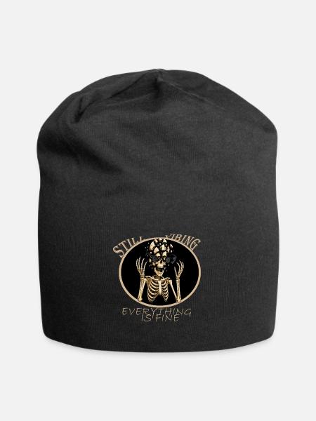 Still Vibing Everything Is Fine - Jersey Beanie - black - Front