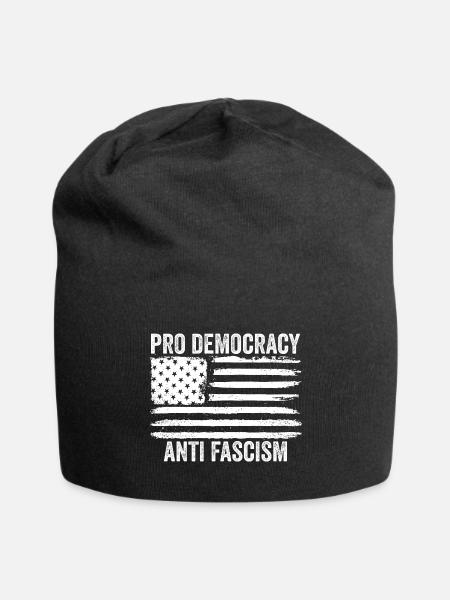 Pro Democracy Anti Fascism - Jersey Beanie - black - Front