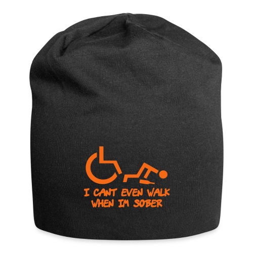Drunk wheelchair humor, wheelchair fun, wheelchair - Jersey Beanie