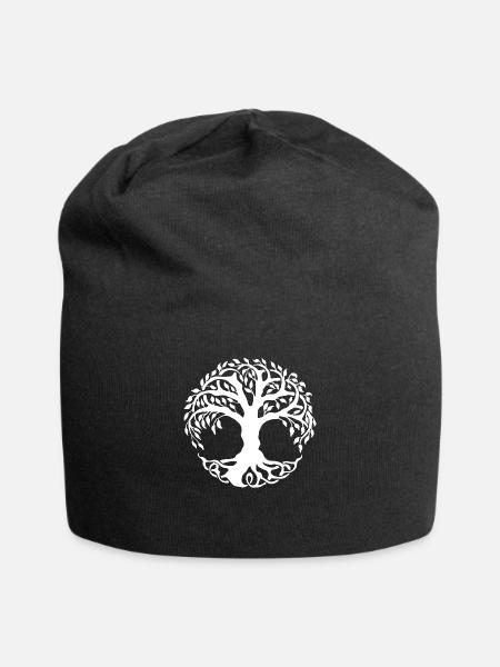 Tree - Jersey Beanie - black - Front