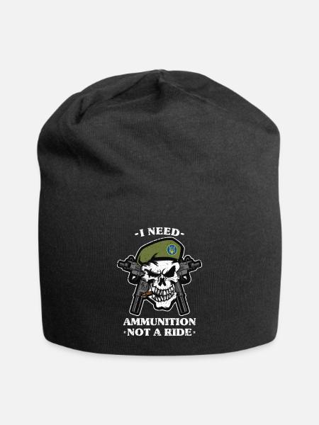 I Need Ammunition Not A Ride Volodymyr Zelenskyy - Jersey Beanie - black - Front