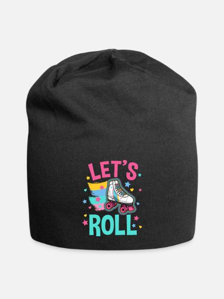 Roller Skating Roller Skate - Jersey Beanie - black - Front