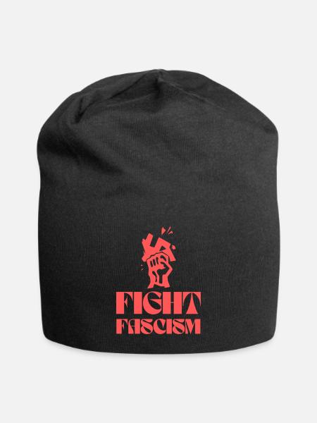Fight Fascism Punch More Nazis - Jersey Beanie - black - Front