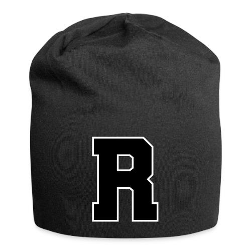 Varsity Letter R Athletic Monogram - Jersey Beanie