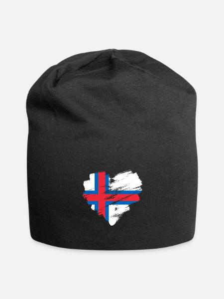 Faroe Islands - Jersey Beanie - black