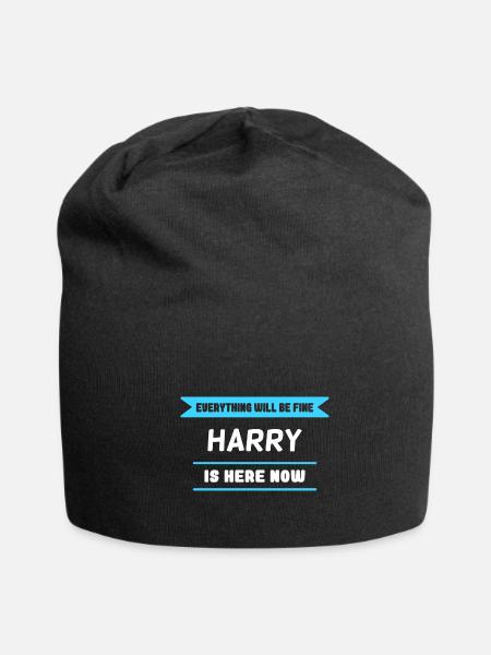 Harry Name Saying for proud Harrys - Jersey Beanie - black - Front