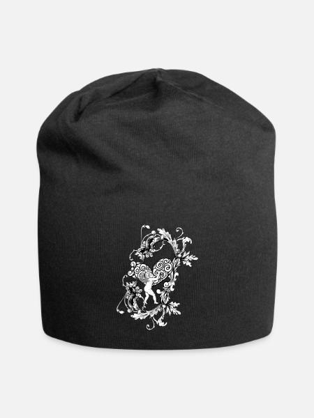 romantic valentines aesthetic clothes - Jersey Beanie - black - Front