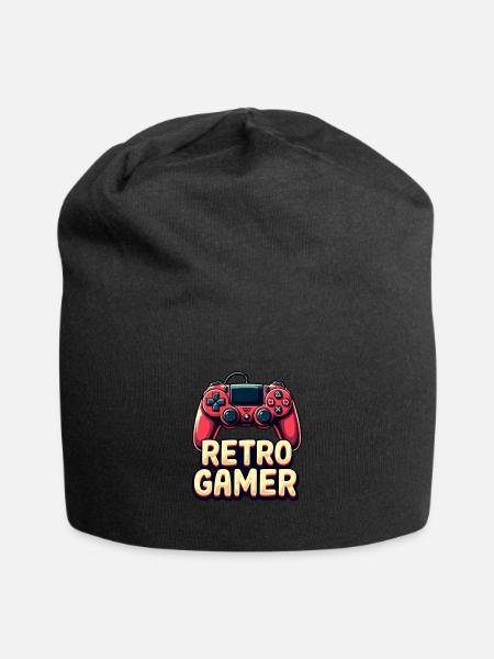 Retro Gamer Vibes - Jersey Beanie - black - Front