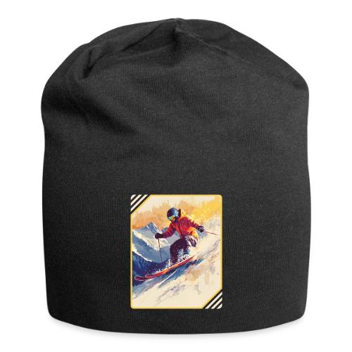 Skiing Through Snow Dreams - Jersey Beanie