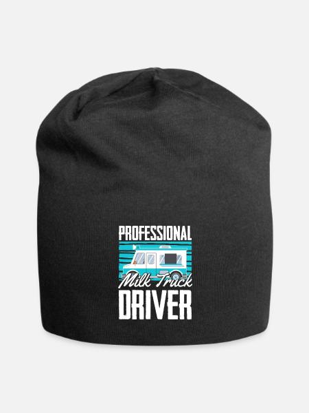 Milk Milk Truck - Jersey Beanie - black - Front