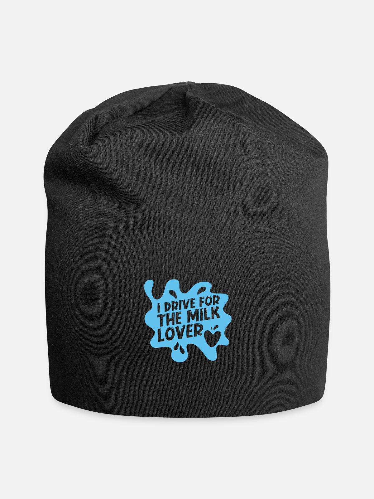 Milk Milkman Milk Truck - Jersey Beanie - black - Front