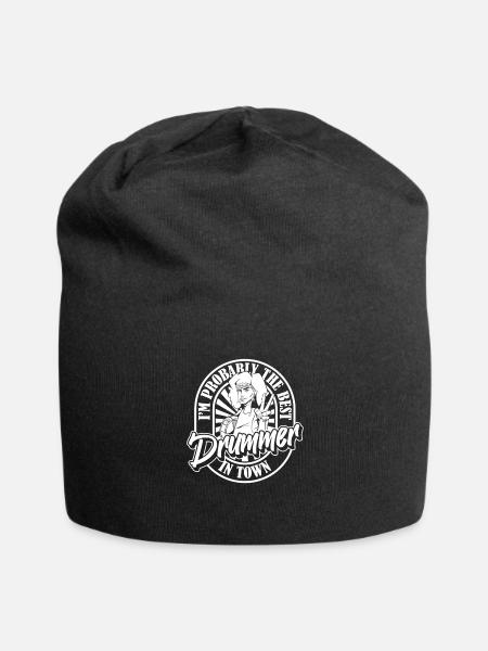 Drumming Drummer - Jersey Beanie - black - Front