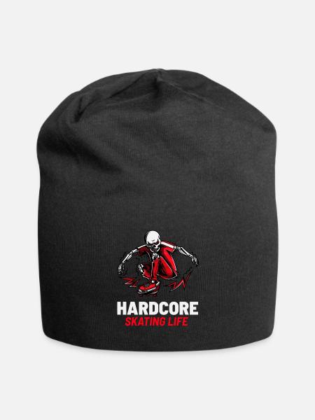 HARDCORE SKATING LIFE - Jersey Beanie - black