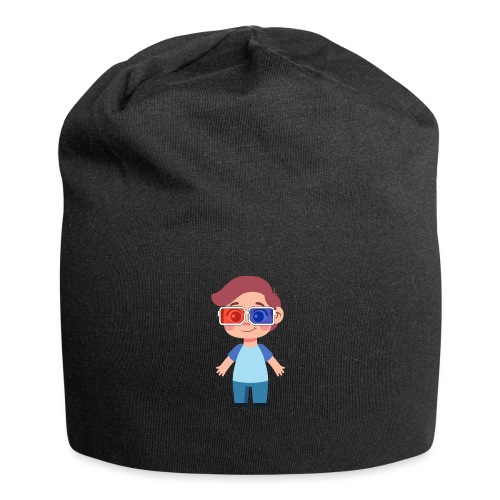 Boy with eye 3D glasses - Jersey Beanie