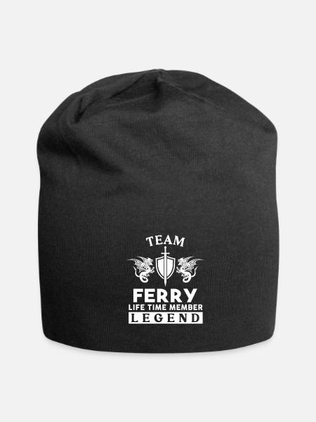Ferry Name T Shirt - Ferry Legend Lifetime Member - Jersey Beanie - black - Front