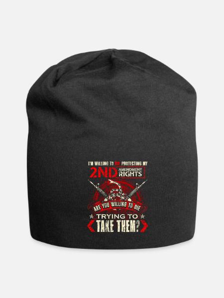 Graphic 2Nd Amendment Pro Gun - Jersey Beanie - black - Front