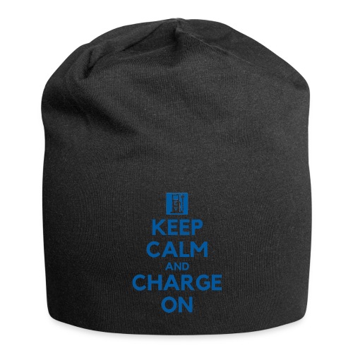 Keep Calm And Charge On - Jersey Beanie