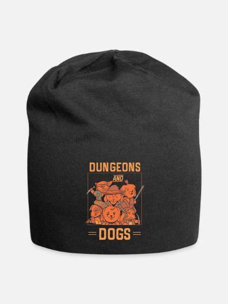 Dungeons And Dogs - Jersey Beanie - black - Front
