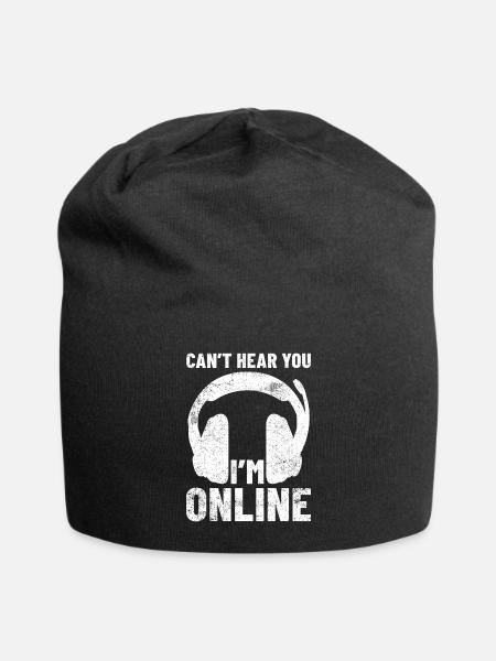 Online Streaming Online Streamer - Jersey Beanie - black - Front