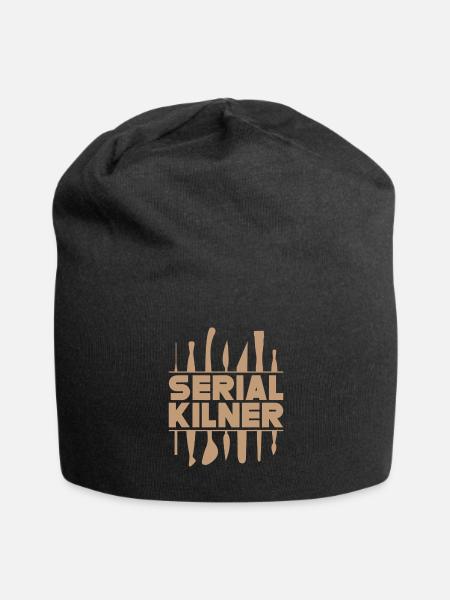 Funny Pottery Ceramics Artist Clay Potter - Jersey Beanie - black - Front
