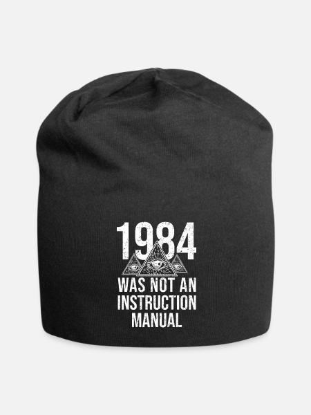 1984 Was Not Supposed To Be An Instruction Manual - Jersey Beanie - black - Front