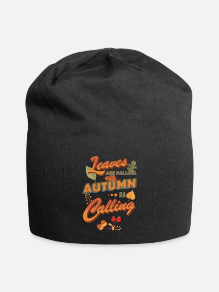 Autumn calling - Jersey Beanie - black