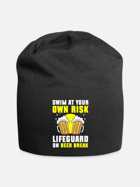 Lifeguard Pool Summer - Jersey Beanie - black - Front