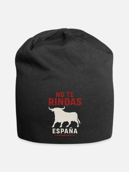 No Te Rindas Espana Bull - Jersey Beanie - black - Front