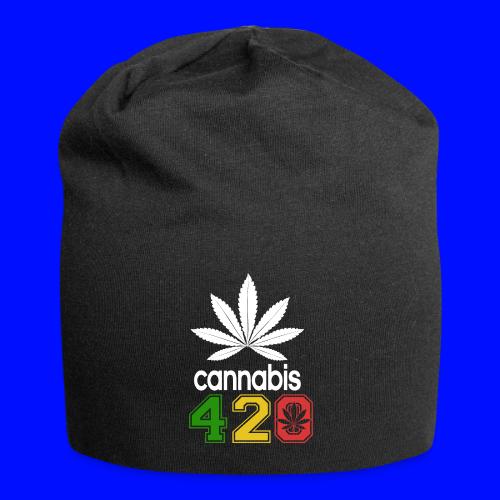 Humorous 420 Authentic Herb Weed Marijuana Design - Jersey Beanie