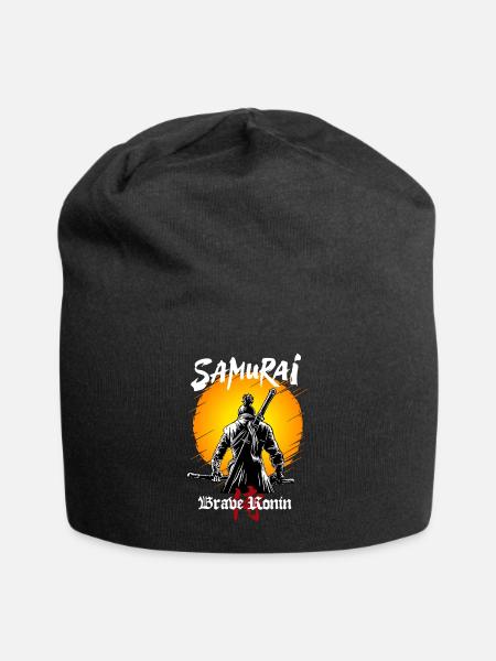 Brave Ronin Samurai Tee - Jersey Beanie - black - Front