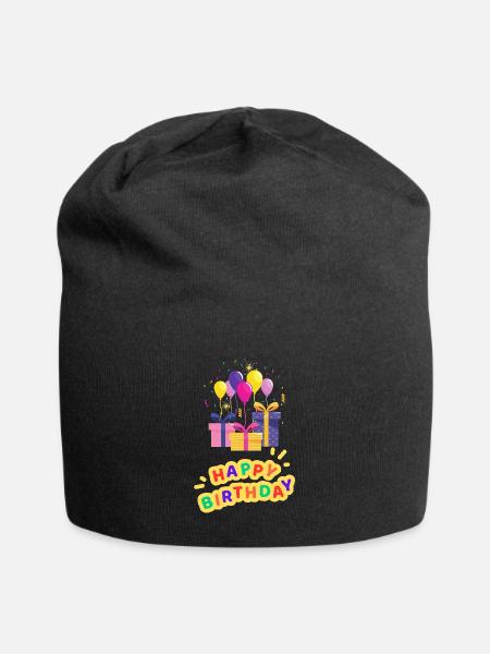 Special gift for birthday - Jersey Beanie - black