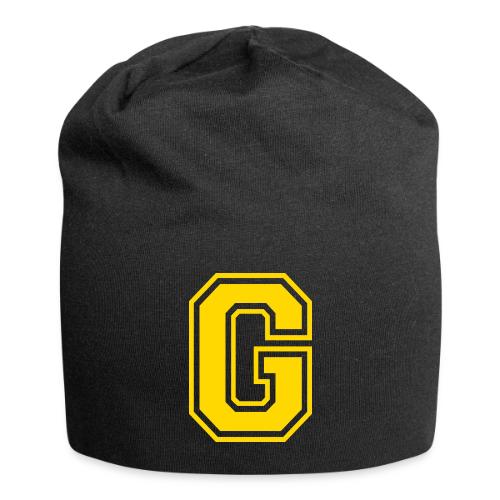 Letter G – Capital Athletic Alphabet Monogram - Jersey Beanie