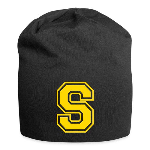 Letter S – Capital Athletic Alphabet Monogram - Jersey Beanie